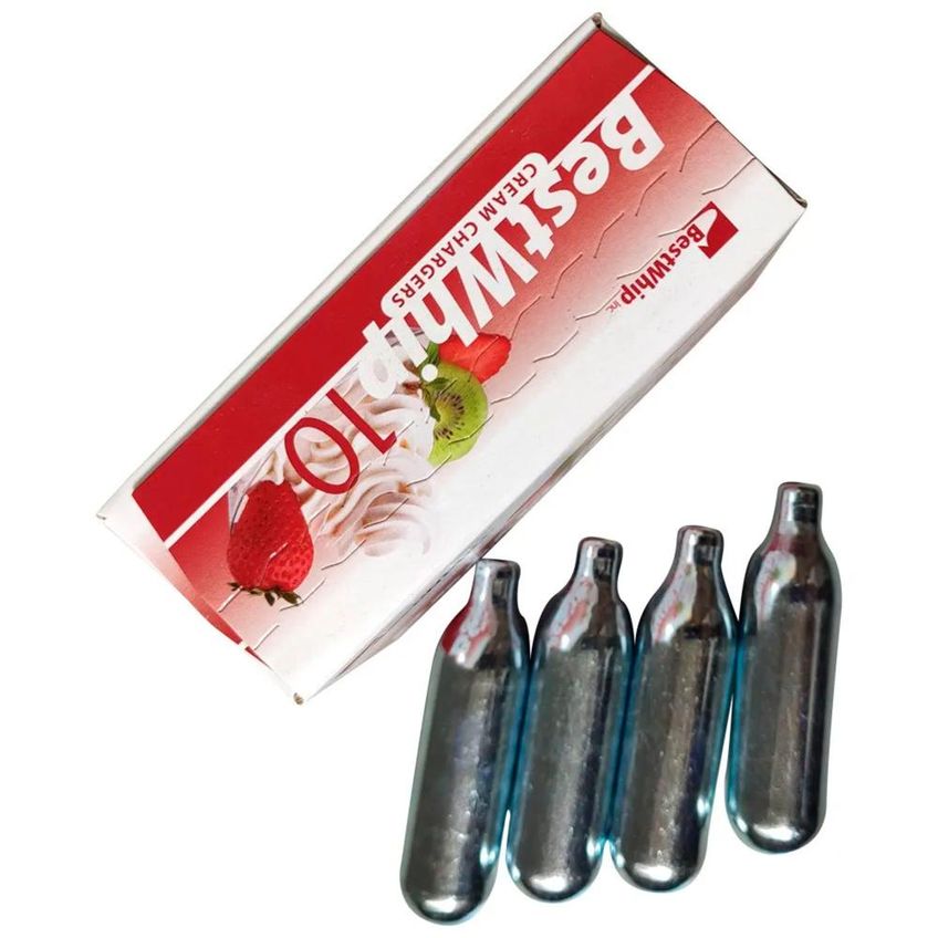 Kit 5 Caixas Gás Para Garrafa Chantilly Bestwhip 10 Cápsulas - imagem 4
