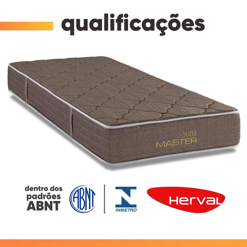 Colchão Solteiro Double Face Master Hotelaria 88x188x25cm Herval - Suporta Até 110kg - imagem 5