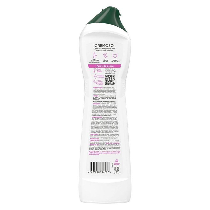 Limpador Multiuso Cif Limpeza Milagrosa Rosas E Jasmim 450ml - imagem 2