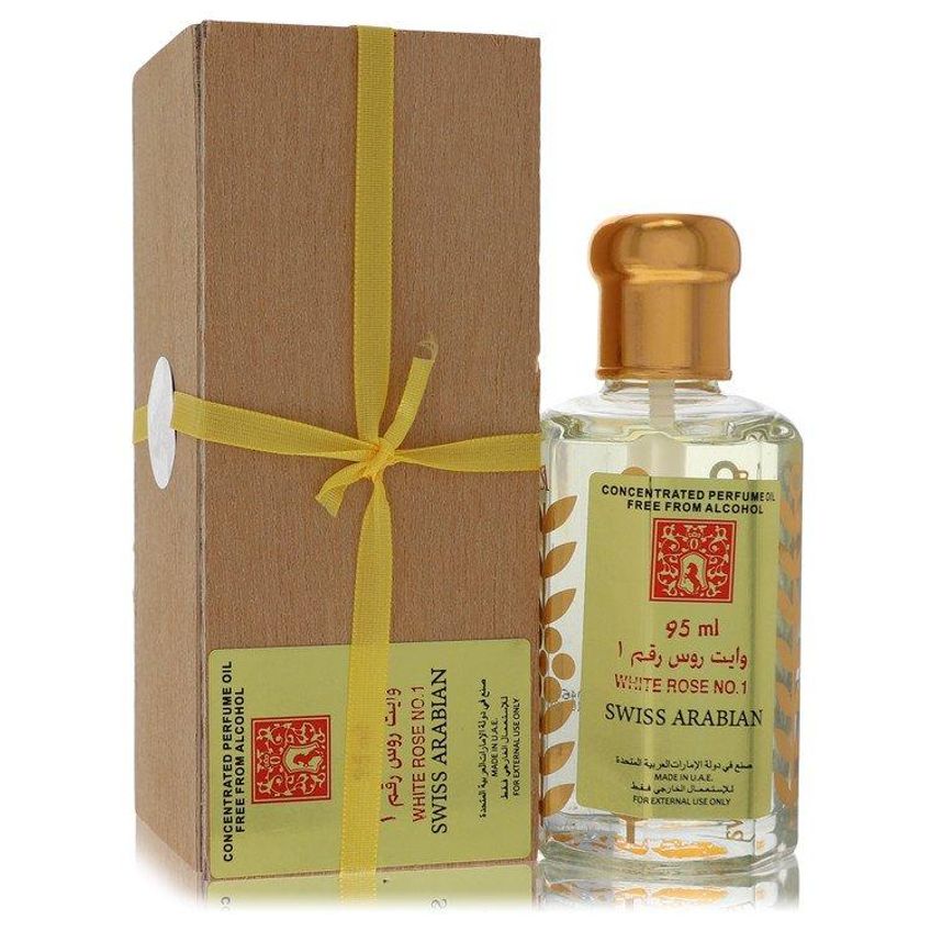 Perfume Feminino White Rose No 1 Swiss Arabian 94 Ml Óleo De Perfume Concentrado Sem Álcool - imagem 2