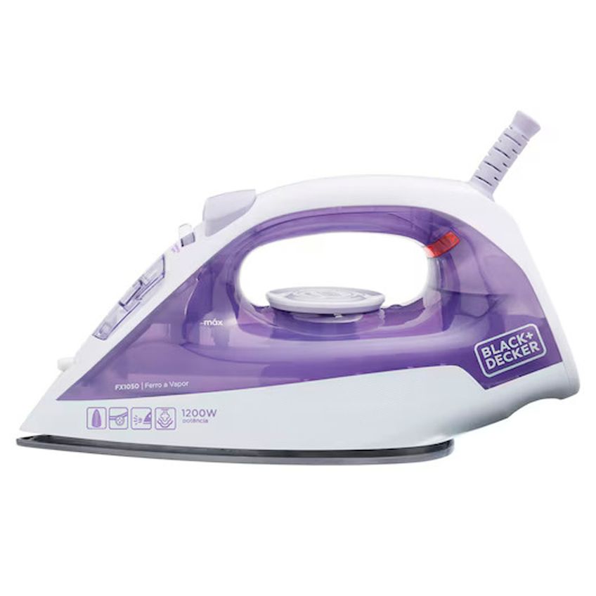 Ferro A Vapor FX1050-B2 Com Base Antiaderente 1200W Black Decker - imagem 3