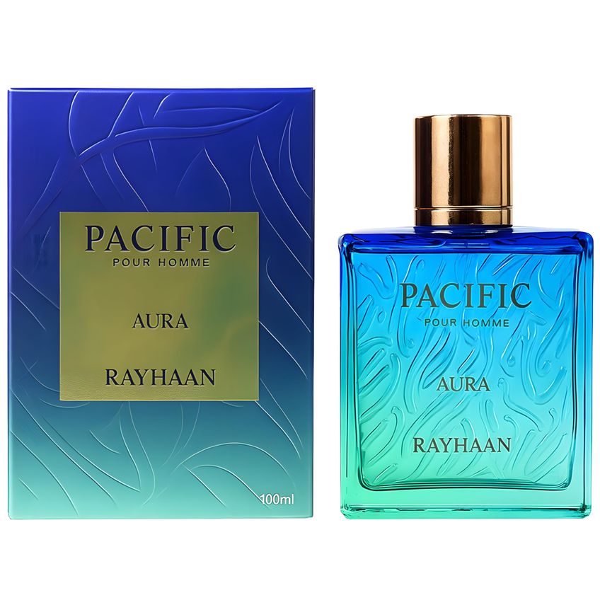 Perfume Rayhaan Pacific Aura Eau De Parfum 100ml Para Homens - imagem 4