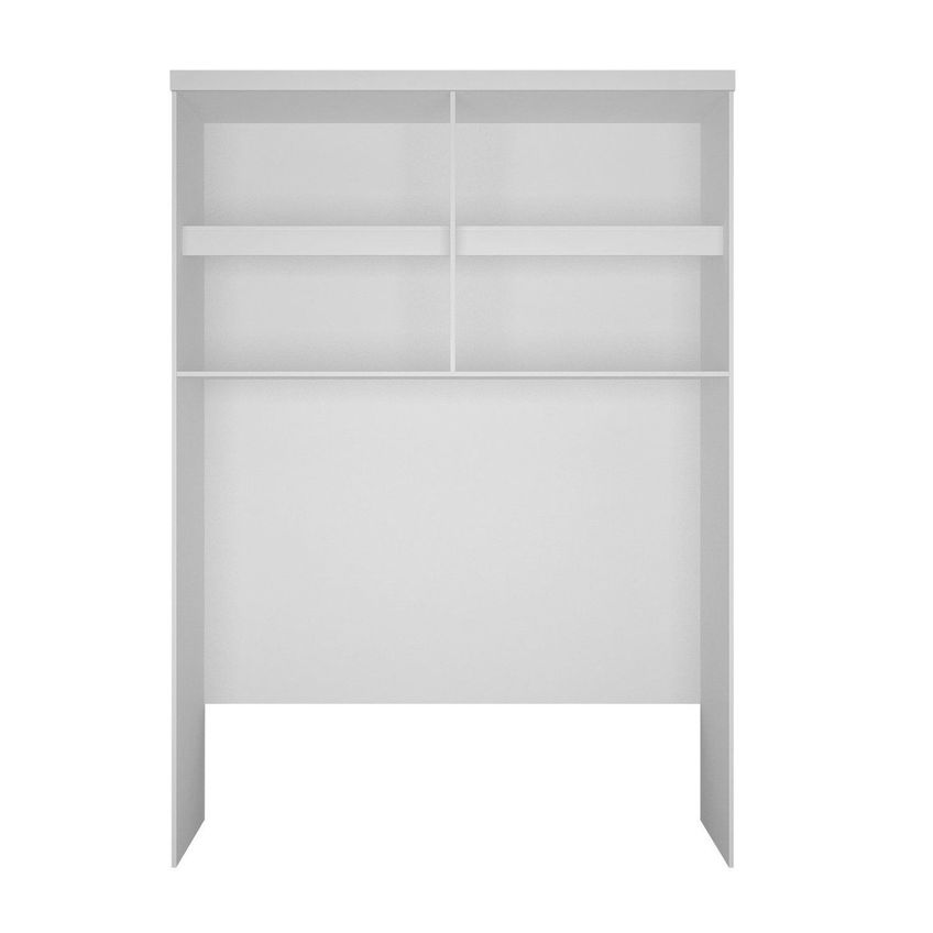 Módulo De Guarda Roupa Aéreo Cabeceira Queen 145cm 100% MDF Cairo Neve - imagem 2