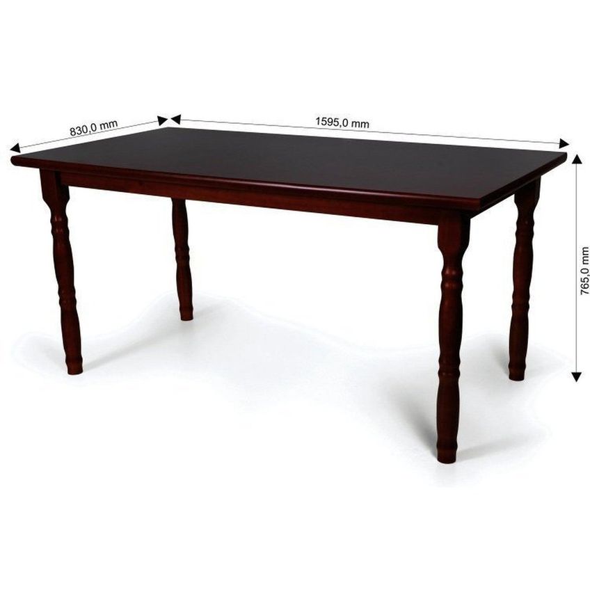 Conjunto 1 Mesa Com 6 Cadeiras Imbuia - imagem 3