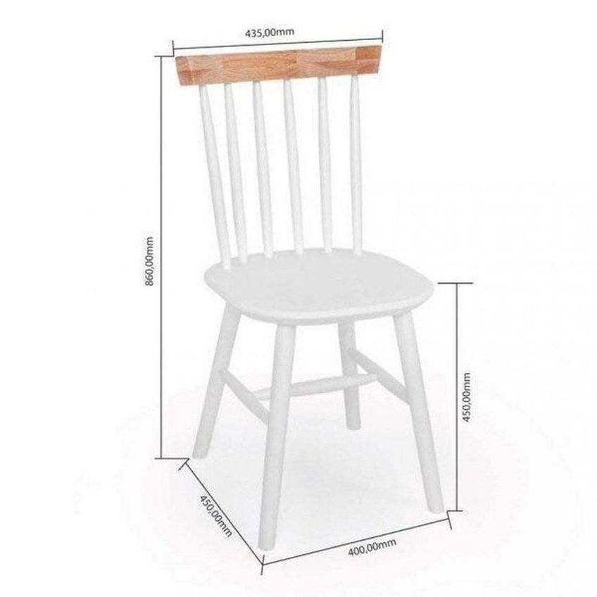 Conjunto Mesa Quadrada C/4 Cadeiras Branco/Natural - imagem 5