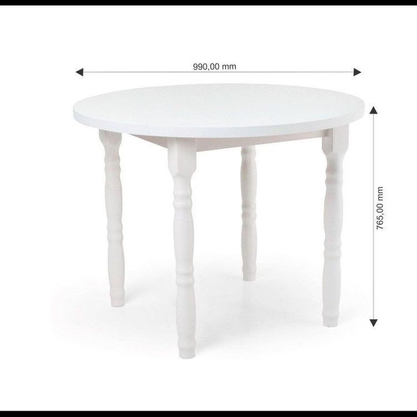 Conjunto Mesa Redonda C/2 Cadeiras Branco - imagem 3