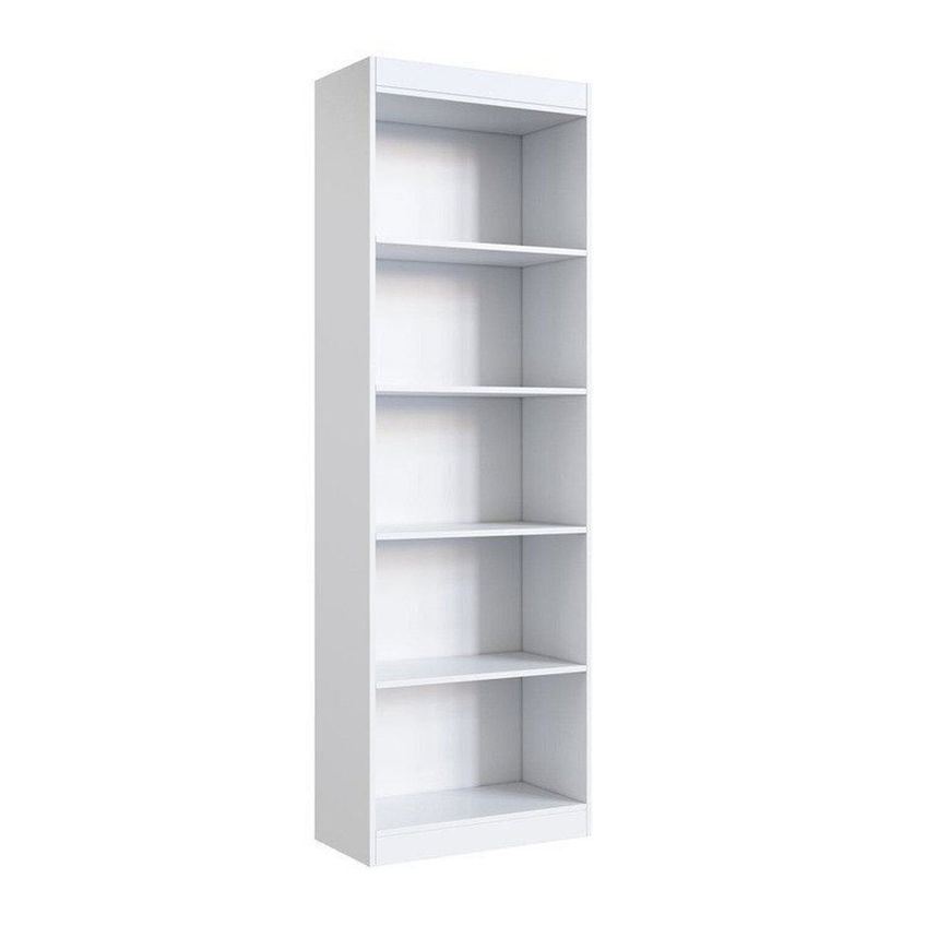 Kit 3 Estantes Multiuso Para Livros 60x182,3x30 C/ 4 Prateleiras Branca Espresso Móveis Branco - imagem 4