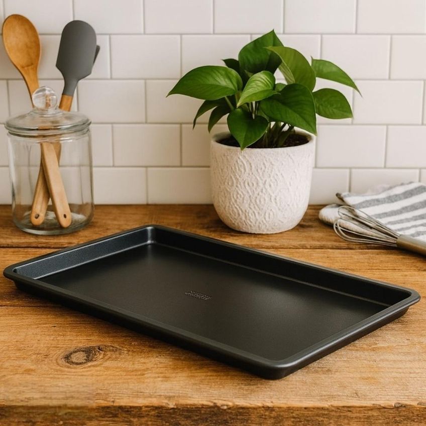 Forma Para Cookies Baker's Secret 45cm Antiaderente Em Aço Carbono Preto Bs10434 - imagem 2