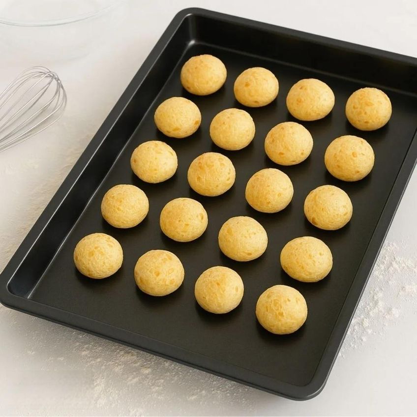 Forma Para Cookies Baker's Secret 45cm Antiaderente Em Aço Carbono Preto Bs10434 - imagem 3