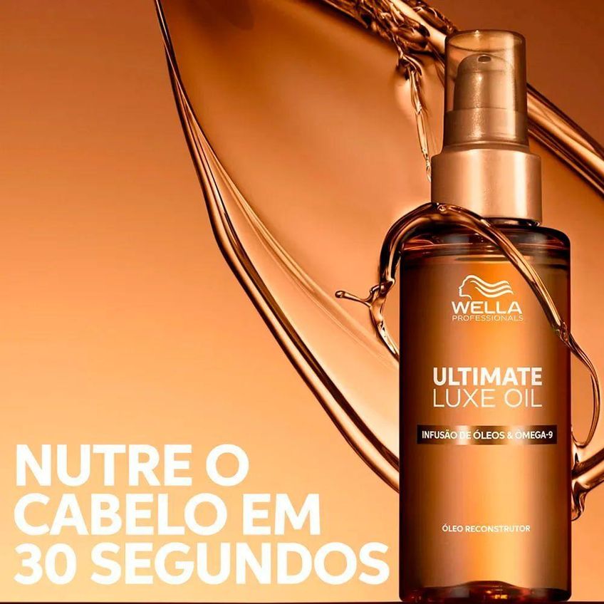 Óleo Capilar Ultimate Luxe Oil Reconstrução Instantânea Transparente 30ml Wella - imagem 2