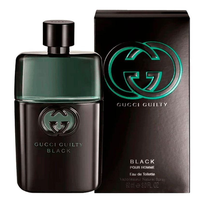 Perfume Guilty Black Pour Homme Eau De Toilette Masculino 90ml Gucci - imagem 2