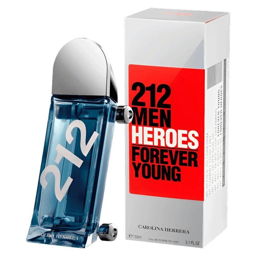 Perfume 212 Heroes Masculino Eau De Toilette 150ml Carolina Herrera - imagem 4