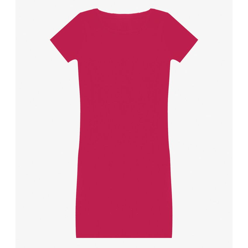 Vestido Curto Feminino Em Ribana KO Rosa P - imagem 4