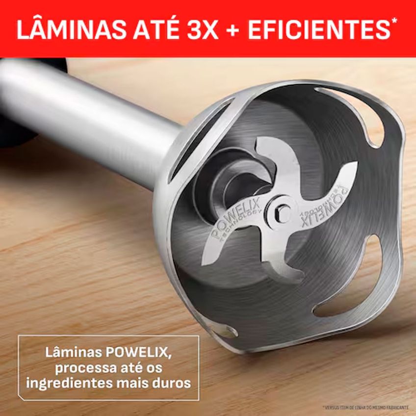 Mixer Hand Blender Arno Quickchef Mx42 500w 20 Velocidades Com Tecnologia Powelix - imagem 5