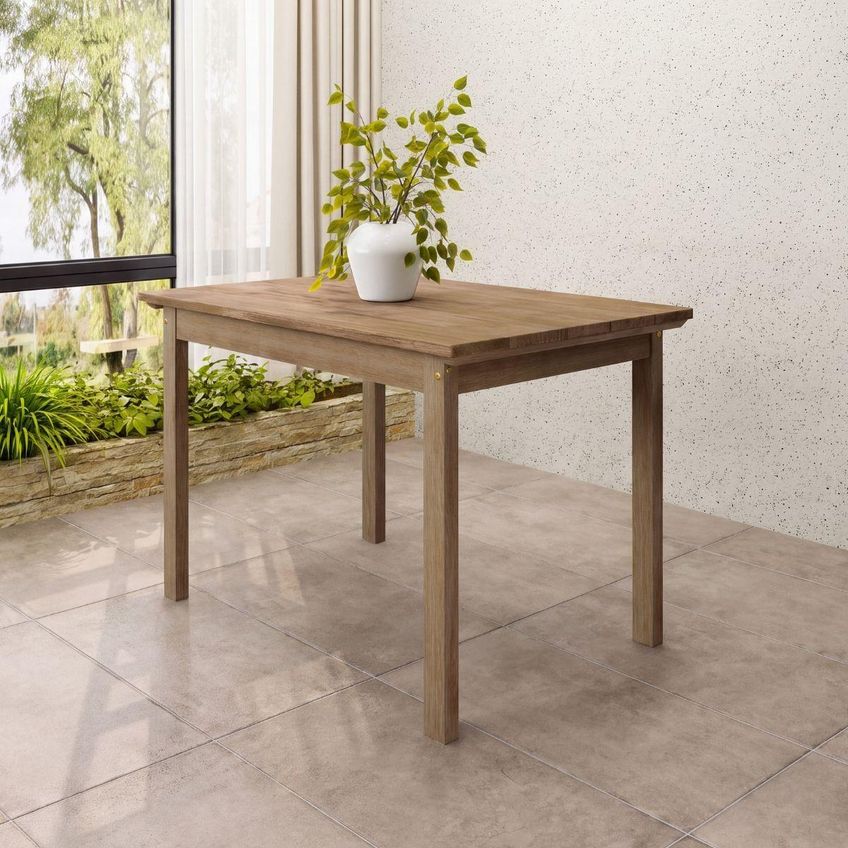 Mesa De Jantar 120x80cm Rústica Envelhecida Meneghetti - imagem 3