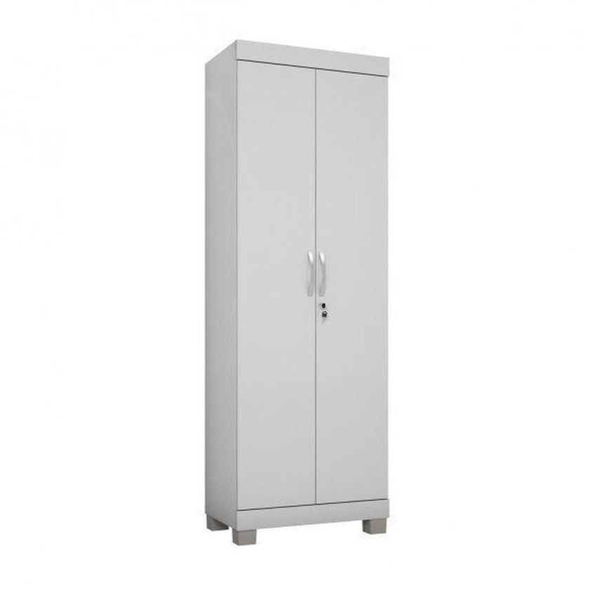 Kit 2 Armários Para Escritório 2 Portas Com Chave Mucuri Branco Branco - imagem 5