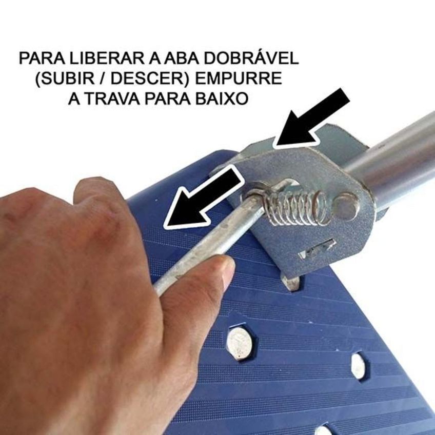 Carrinho Dobravel Carga Ate 150kg Multiuso Transporte Plataforma Armazem 4 Rodas De Aluminio - imagem 4