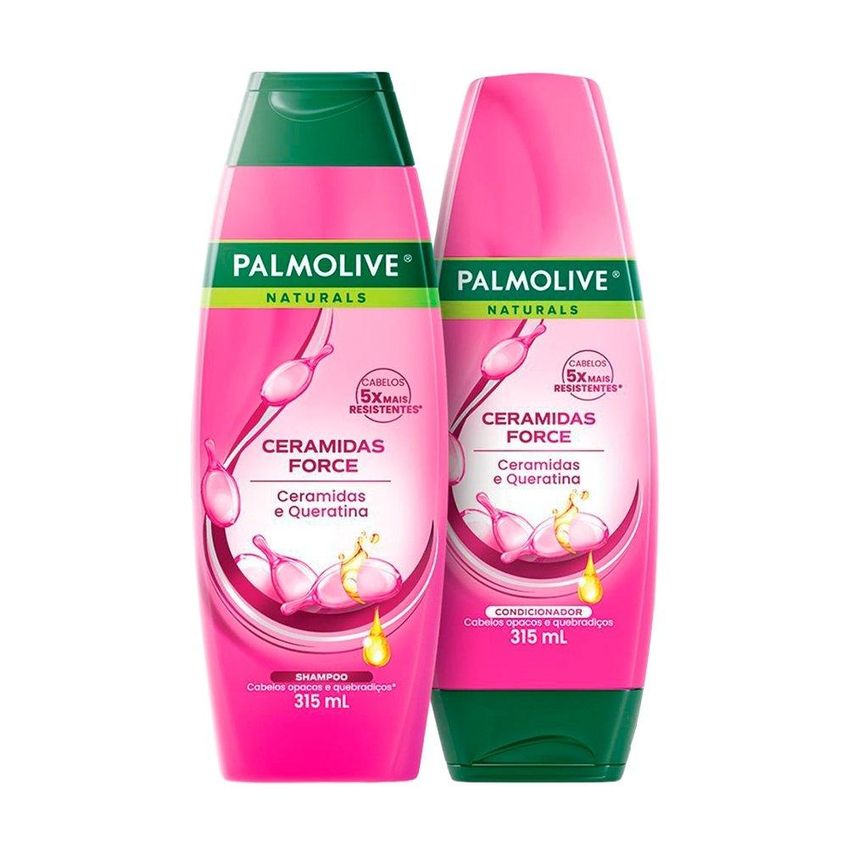 Kit Shampoo E Condicionador Palmolive Naturals Ceramidas Force 315ml - imagem 3