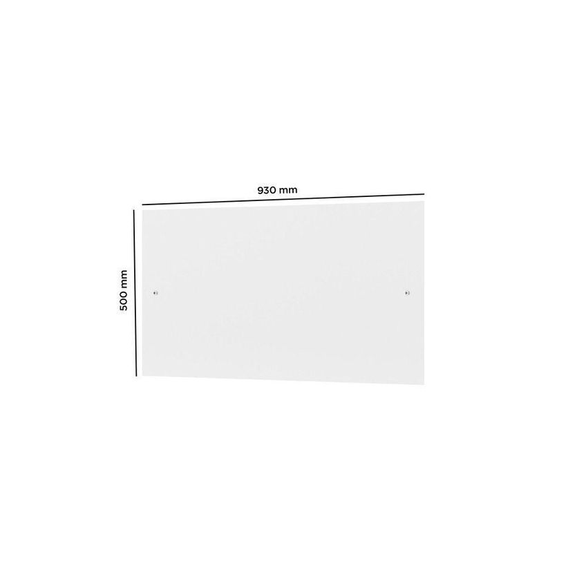 Espelho Para Guarda Roupa Sintra Retangular 50cm X 93cm Branco Moveis Henn - imagem 3