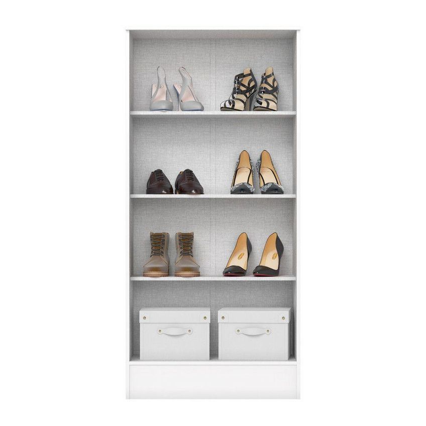 Armário Multiuso Layla Essence 2 Portas 3 Prateleiras MDP 61cm Branco - imagem 4