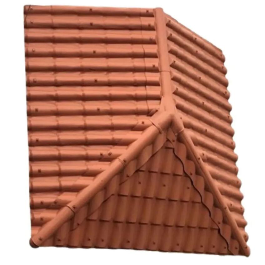 Kit Com 30 Telha Pvc Plan Cerâmica 2,42 Metros X 88cm Com 6 Ondas Terracota - P3010021 - Afort Afort - imagem 3