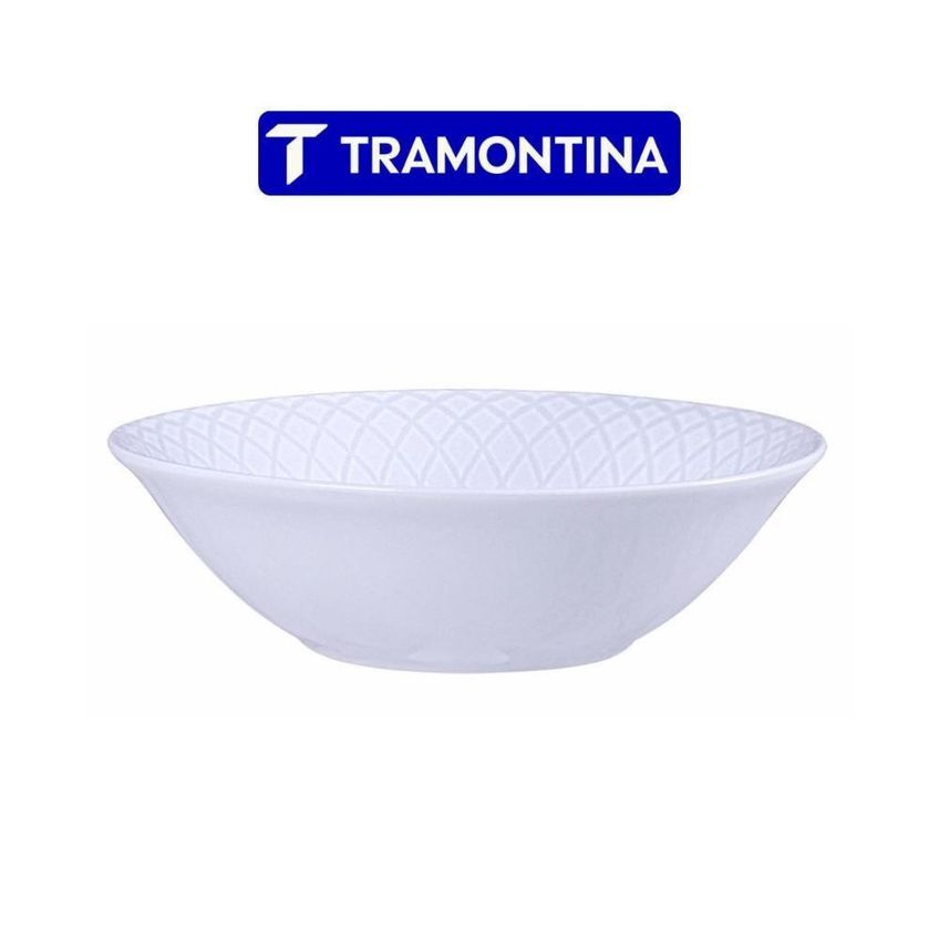 Tigela Ingrid Bowls 6 Peças Porcelana Resistente A Micro-ondas Cozinha Branco Tramontina - imagem 5