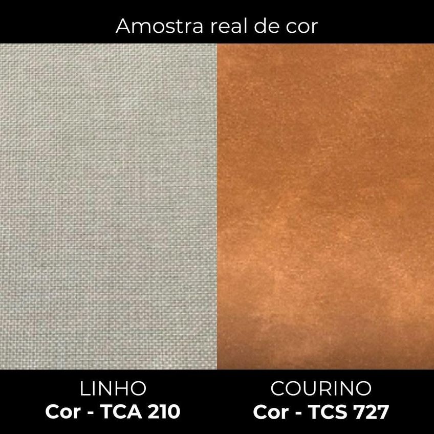 Sofa Living 2 Lugares Bellare 180 Cm Pes Madeira Linho E Courino Tca 210 Tcs 727 Moll - imagem 4