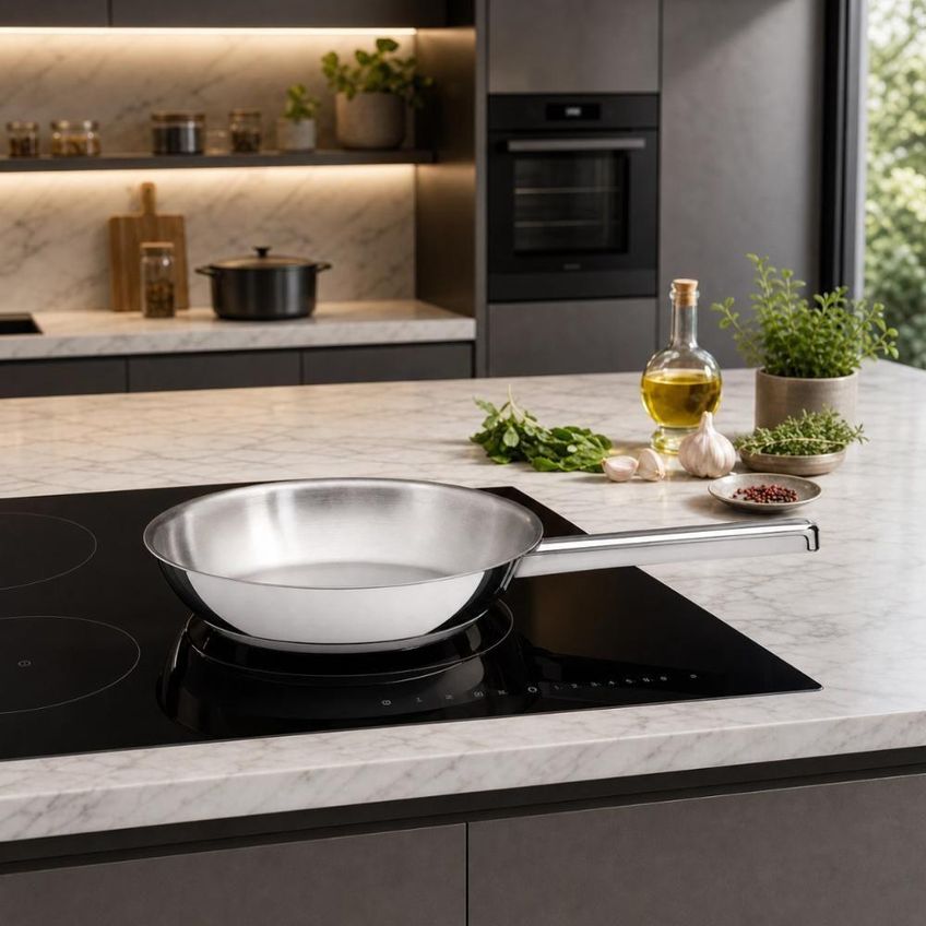 Frigideira Ventura Aço Inox Fundo Triplo 24cm 2,1L Tramontina - imagem 3