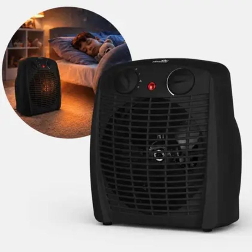 Aquecedor Elétrico Aq100 1500w 2 Níveis Preto Kian 110v - imagem 4