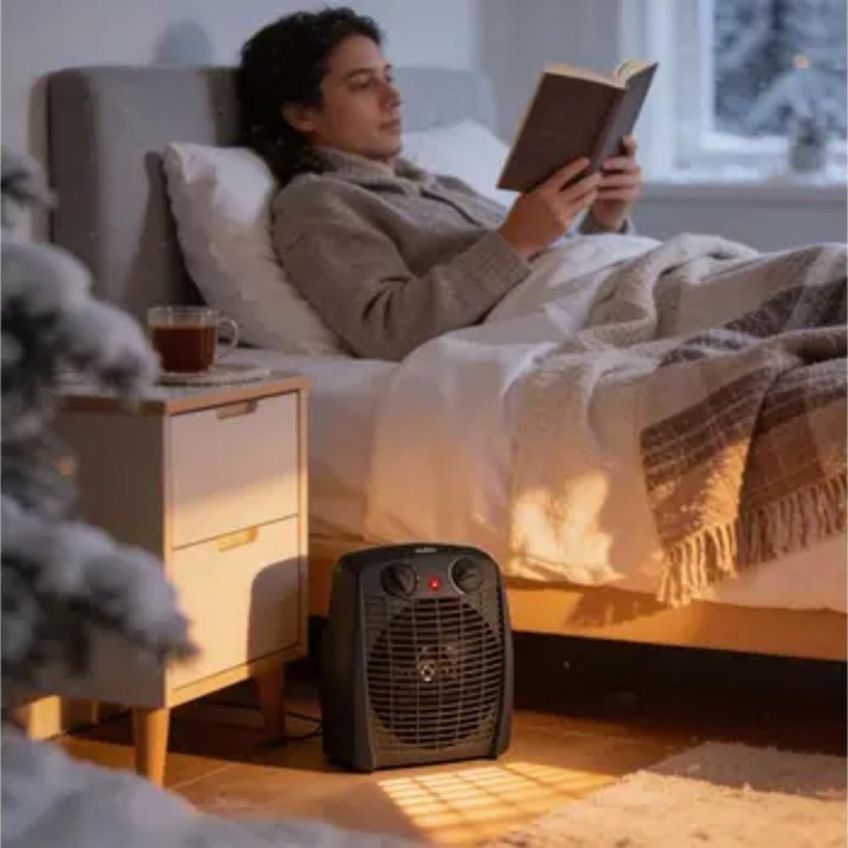 Aquecedor Elétrico Aq100 1500w 2 Níveis Preto Kian 110v - imagem 5