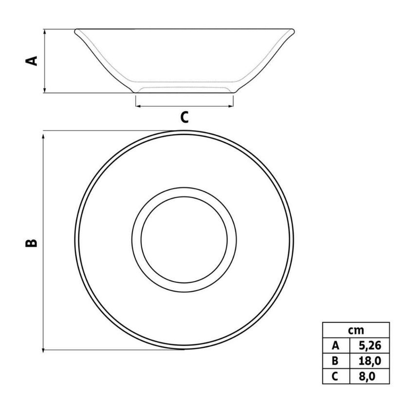 Tigela Ingrid 18 Cm Para Servir Porcelana Resistente A Micro-ondas Cozinha Branco Tramontina - imagem 4