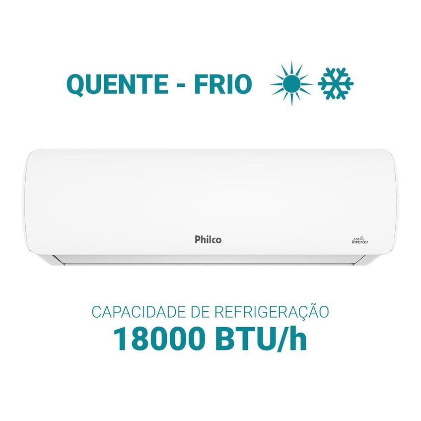 Ar Condicionado Split Hi Wall Philco 18.000 Btus Inverter Quente E Frio 220v R-32 - imagem 3