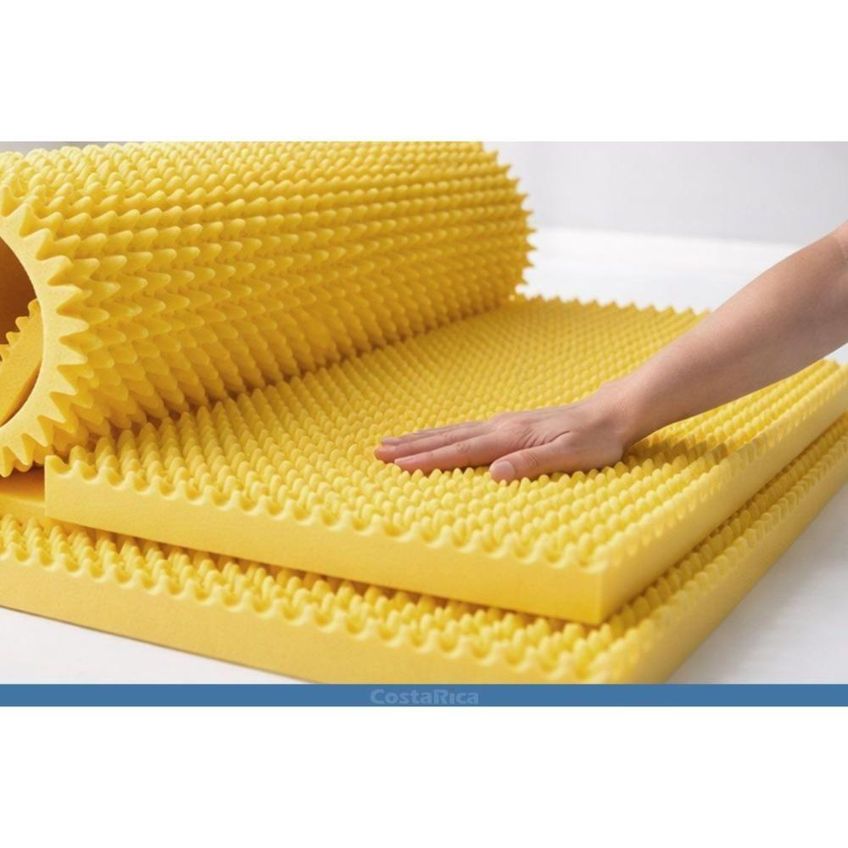 Colchão Pillow Top Casal Espuma D20 Caixa De Ovo Anti Escaras 126x186x5cm Amarelo - imagem 3