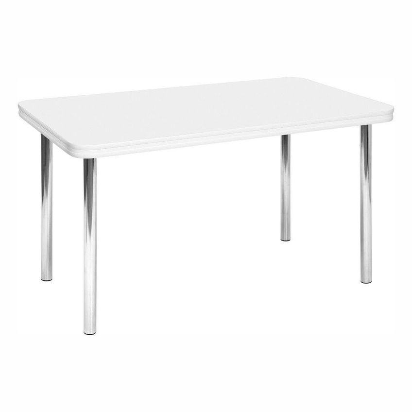 Mesa Estrutura Cromada MC4020-TP805 Tampo 1200x750x45mm Branco - imagem 2