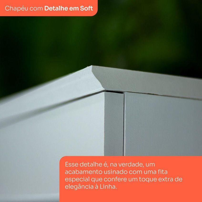 Lavanderia Modulada Americana 8 Portas 11 Prateleiras MDF Cinza Henn - imagem 5