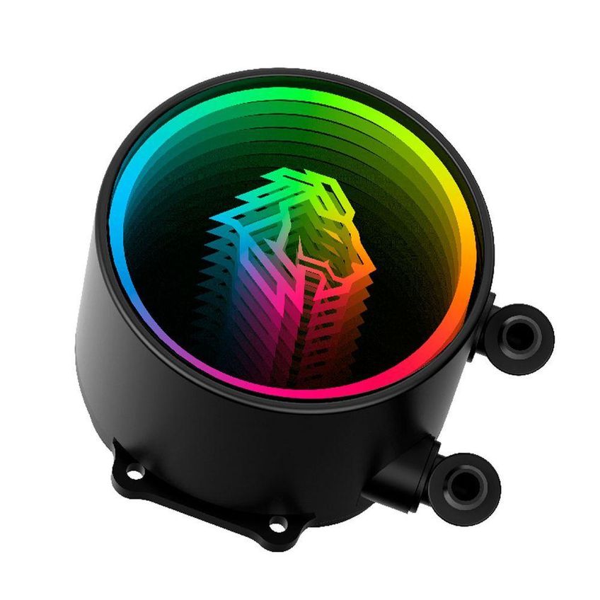Water Cooler Hayom FC1315 com RGB e Compatível Intel AMD Preto 12cm 240mm - imagem 2