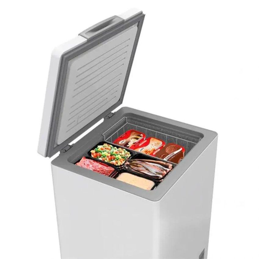 Freezer Horizontal Midea Cfa10b1 Semiautomático 100l Com Iluminação Led Branco 220v - imagem 2