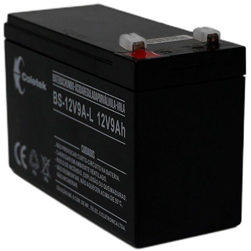Bateria Coletek BS-12V9A para Nobreak Selada VRLA AGM Preto 12V 9Ah - imagem 3