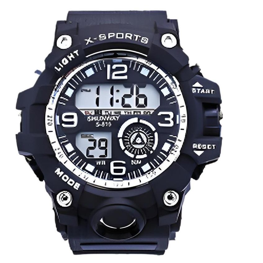 Relógio Masculino Tático Robust Sports Digital Preto Total - Tudo Em Caixa - imagem 2