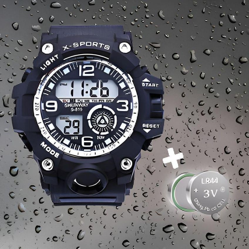 Relógio Masculino Tático Robust Sports Digital Preto Total - Tudo Em Caixa - imagem 3