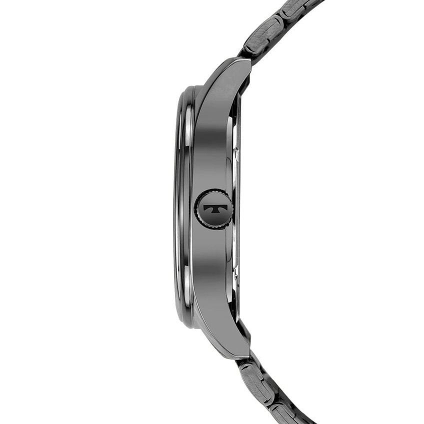 Kit Relógio Masculino Technos Steel Analógico Aço Inox Grafite - imagem 2