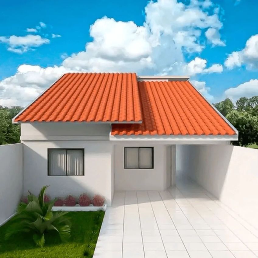 Kit Com 20 Telha Pvc Plan Cerâmica 2,42 Metros X 88cm Com 6 Ondas Terracota P3010021 Afort Afort - imagem 3