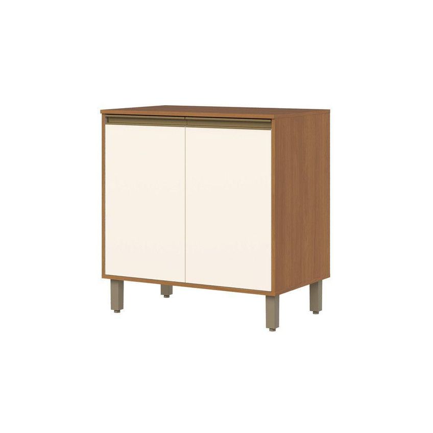 Balcão De Cozinha Venaly 2 Portas 80cm Cinamomo Off White Móveis Henn - imagem 2