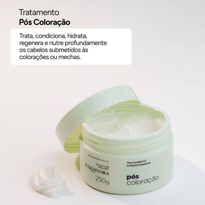 Máscara Capilar Pós-coloração Nutrição Profunda Multicolorido Acquaflora 250g - imagem 3