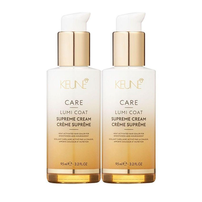 Finalizador Kit Keune Care Lumi Coat Supreme Cream Nutritivo 2 Unidades 95ml - imagem 3