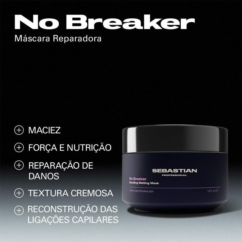 Máscara Capilar No Breaker Cuidado Intensivo Hidratação Profunda 145ml - imagem 4