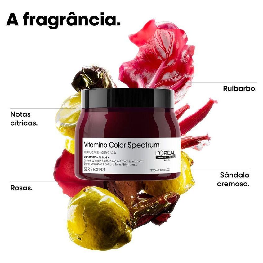 Máscara Capilar Vitamino Color Spectrum Realce Do Brilho L'Oréal Paris - imagem 5
