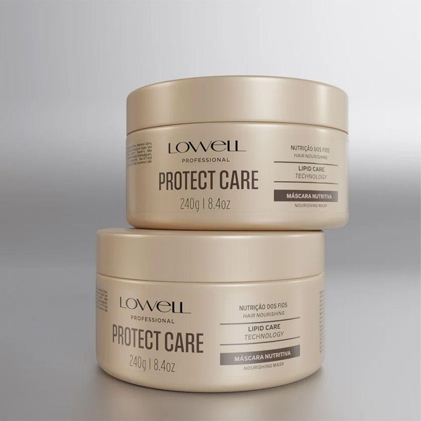 Máscara Nutritiva Protect Care Nutrição Intensa Fios Hidratados 240g Lowell - imagem 4