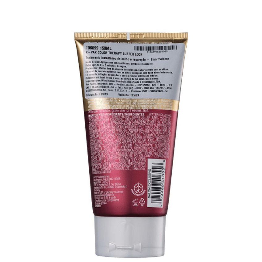 Máscara Capilar K-pak Color Therapy Luster Lock Multicolorido Joico 150ml - imagem 3