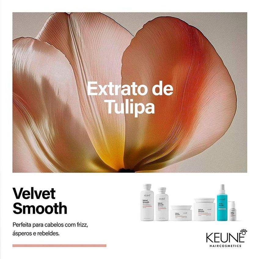 Kit De Tratamento Capilar Velvet Smooth Nutrição E Proteção Shampoo Condicionador Máscara Keune - imagem 4